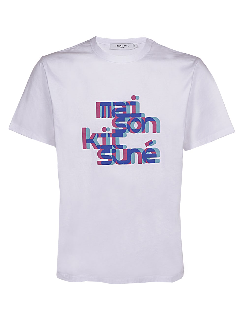 Maison Kitsuné Neon Offset Typo Classic Tee-shirt