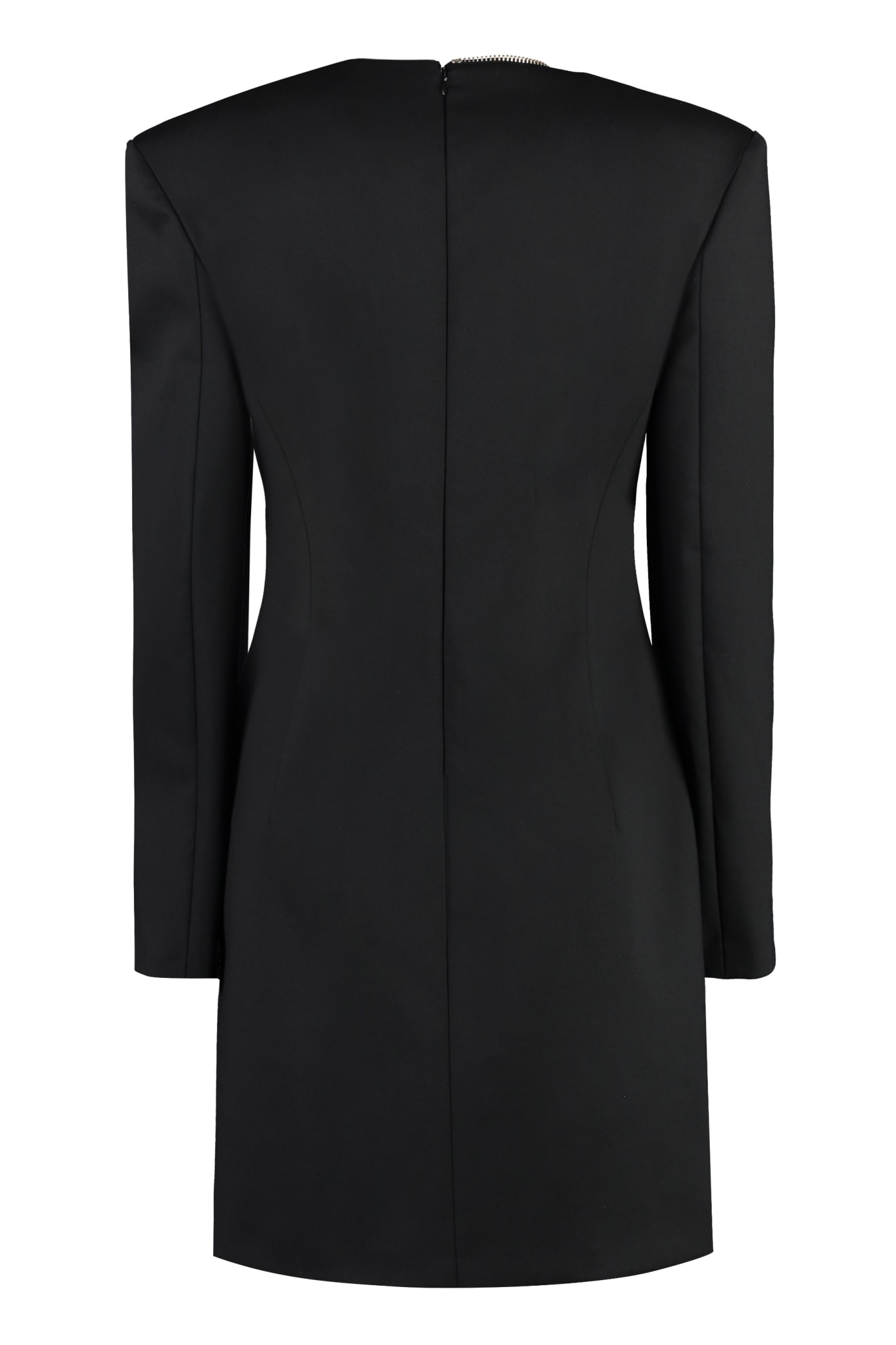 Shop Genny Wool-blend Dress In Black