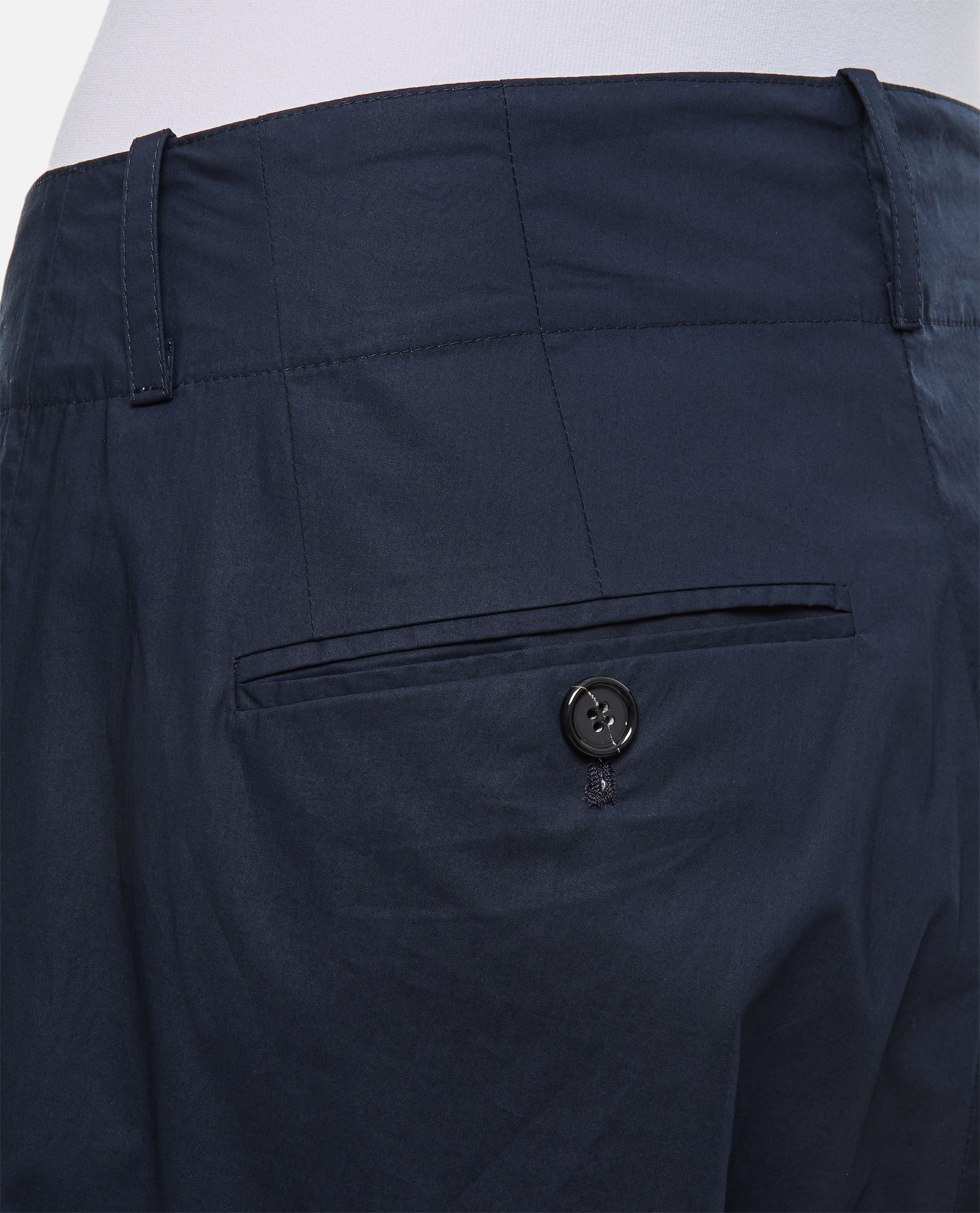 Shop Plan C Oversize Cotton Pants In Blue