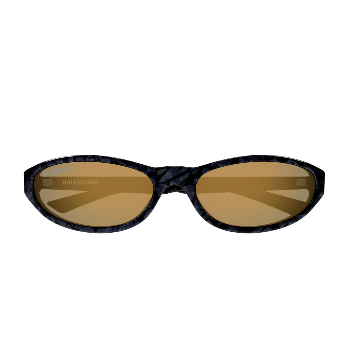 Balenciaga Bb0007s Linea Everyday 010 Black Gold Sunglasses