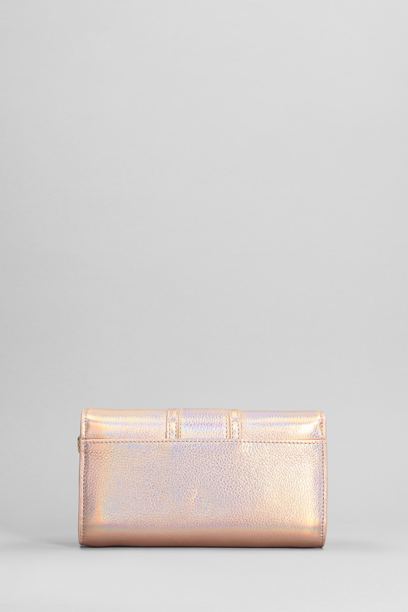Shop See By Chloé Hana Long Wallet In Rose-pink Leather