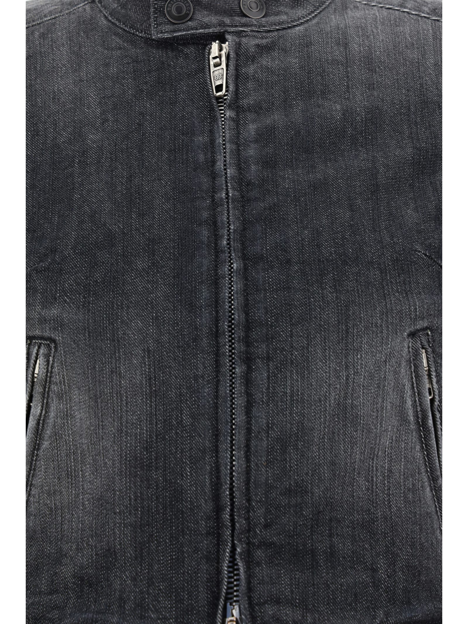 Shop Balenciaga Shrunk Racer Jacket In Black Ring