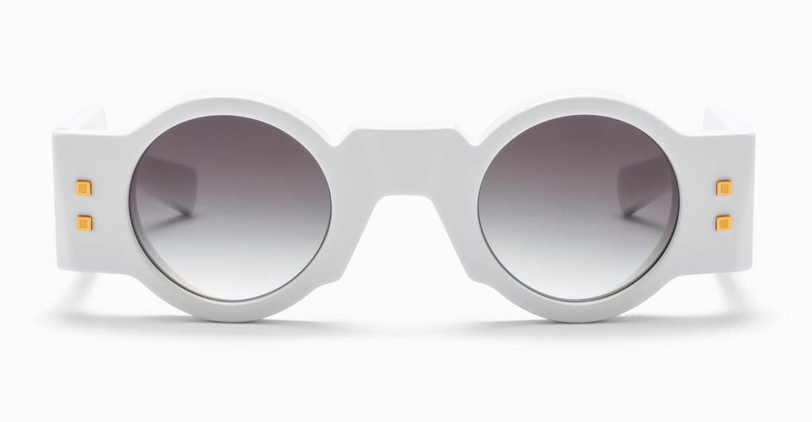 Shop Balmain Olivier - White Sunglasses In Black