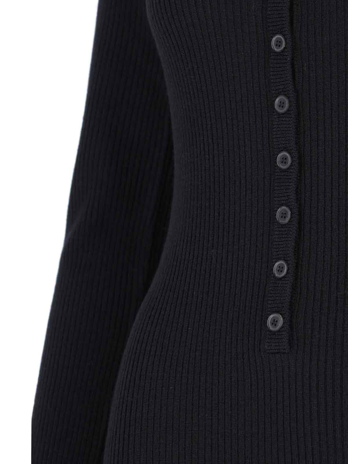 Nili Lotan Roxy Ribbed Button-front Maxi Dress In Black