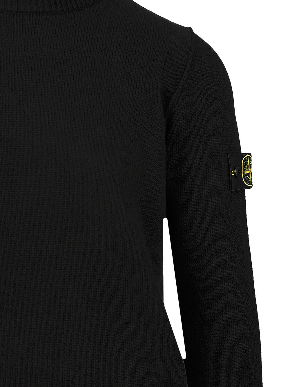 Stone Island Lambswool Crewneck Sweater In Blue
