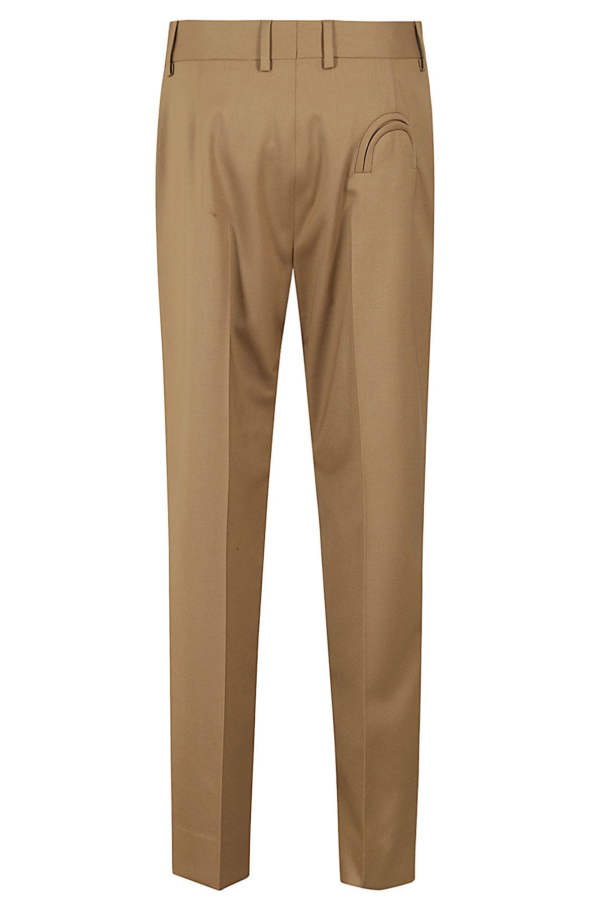 Blazé Milano Palazzo Brown Pants With Belt Loops In Toffee