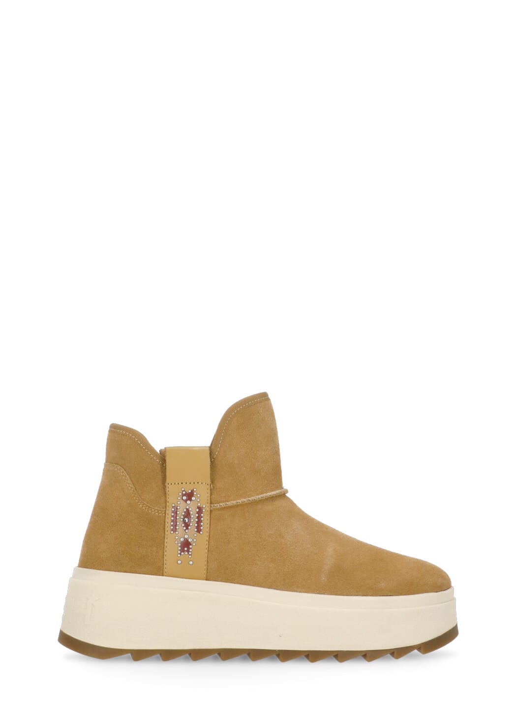 Shop Ash Mask Ankle Boots In Beige