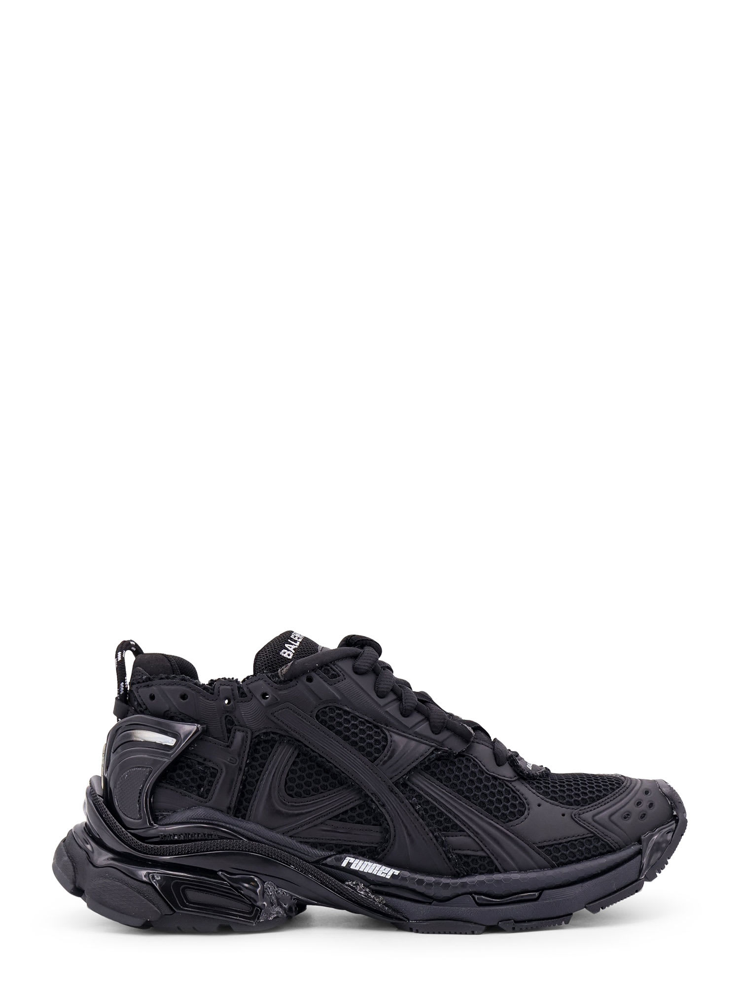 Shop Balenciaga Runner Sneakers In Black