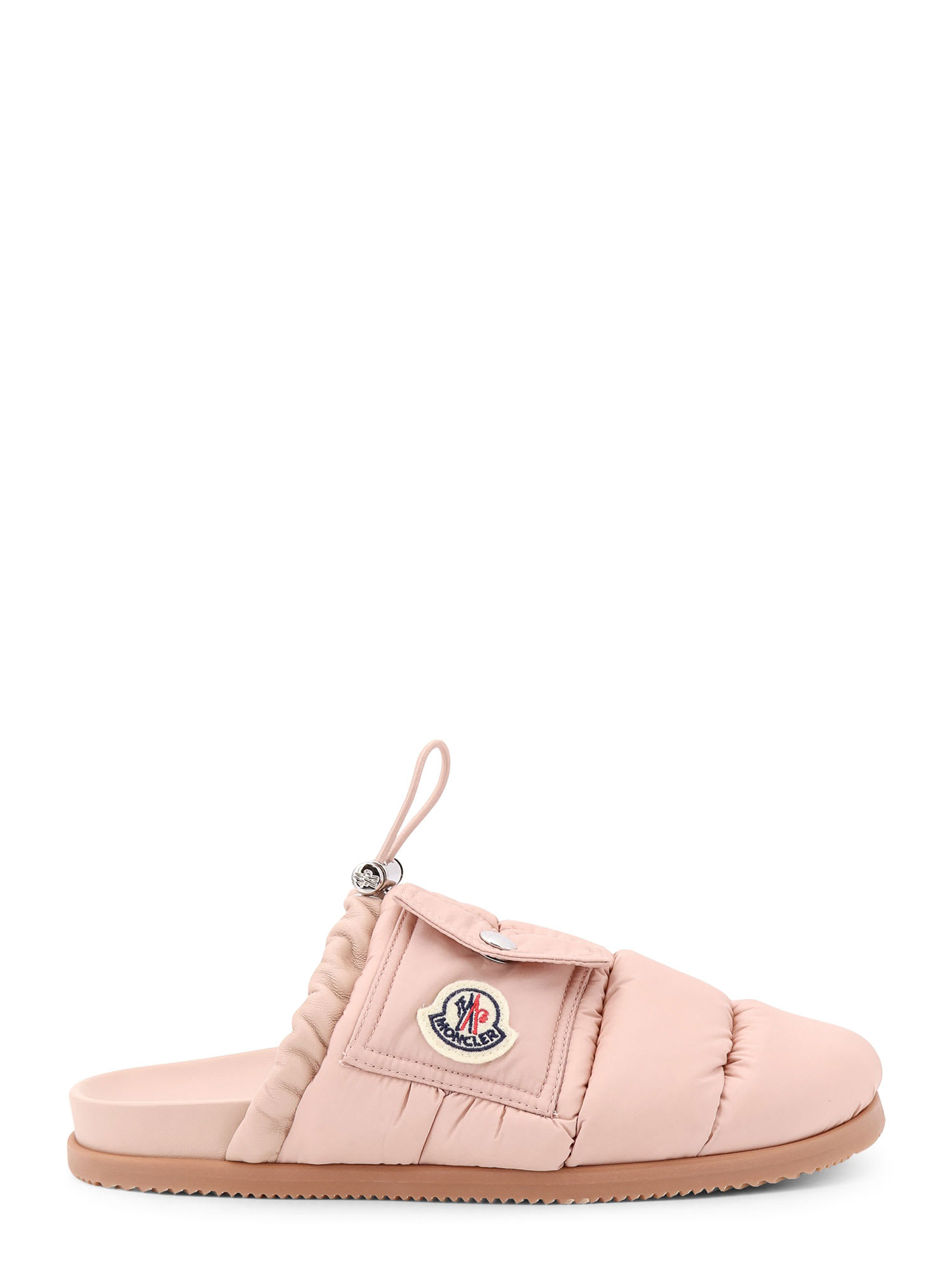 Moncler Mon Pocket Padded Leather And Nylon Mule