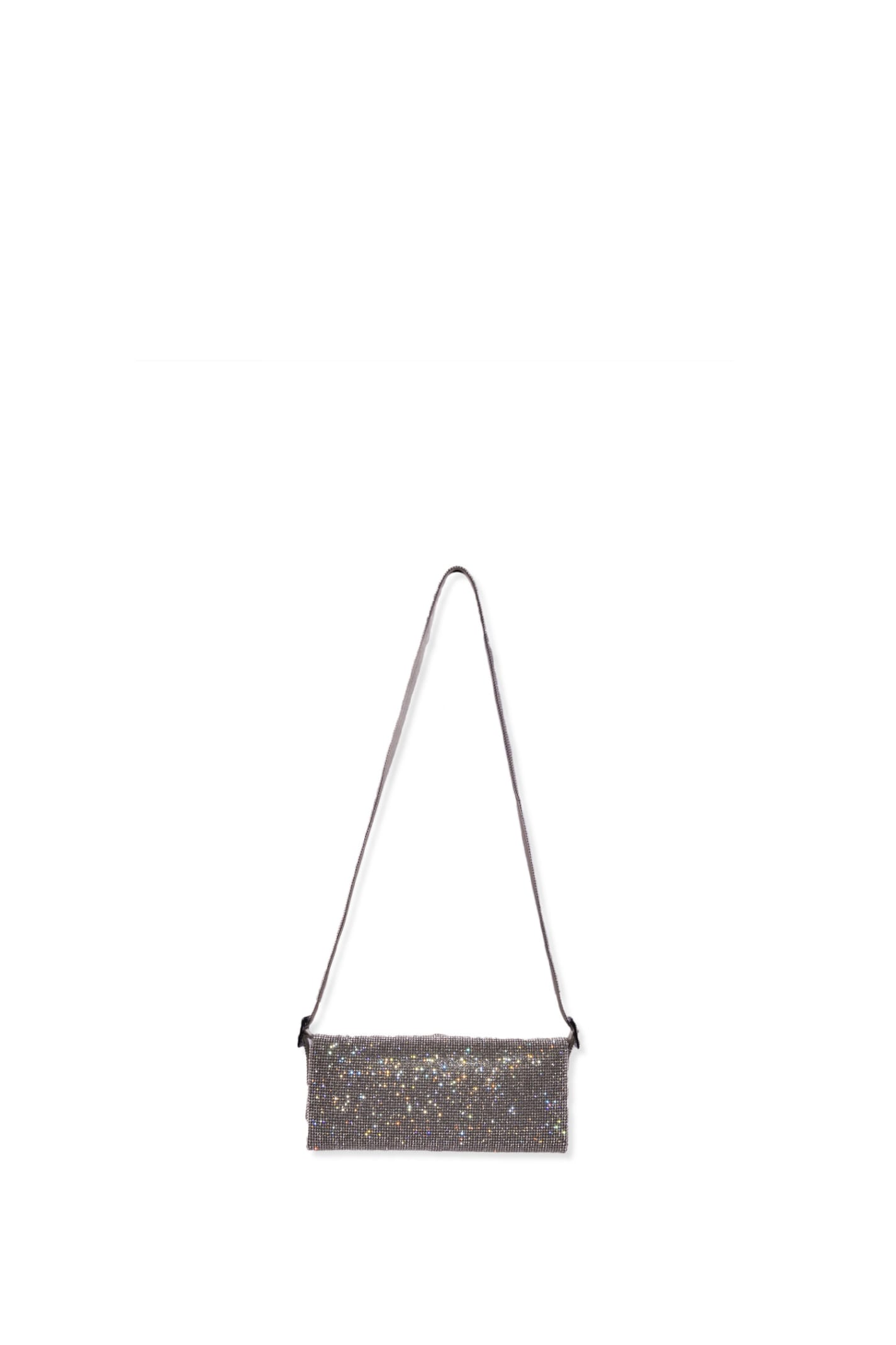 Shop Benedetta Bruzziches Shoulder Bag In Silver