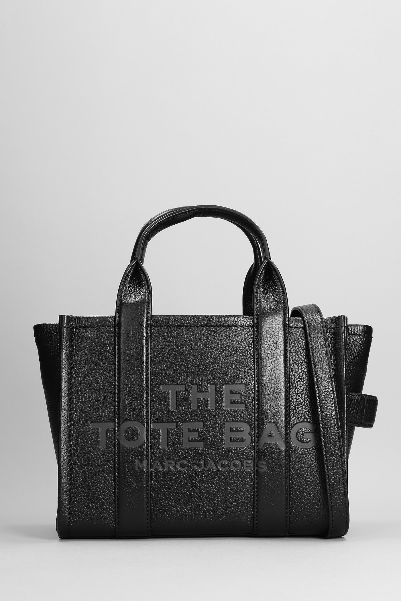 The Small Tote Tote In Black Leather