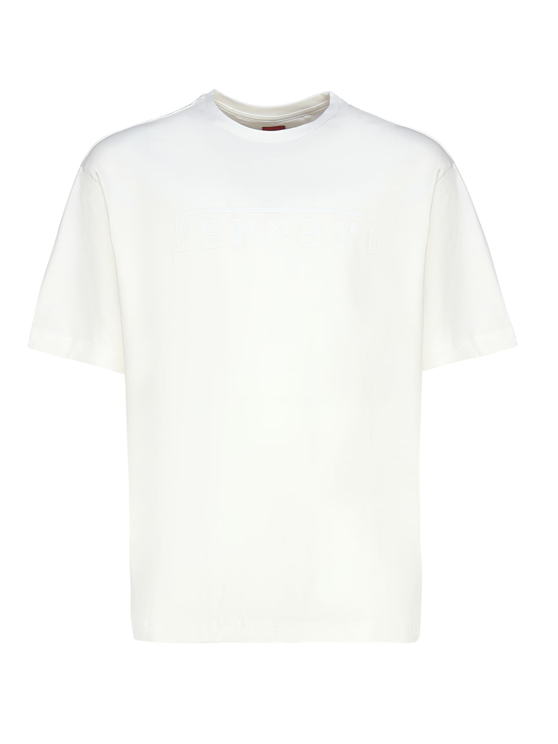 Shop Ferrari Pure Cotton T-shirt In Wht