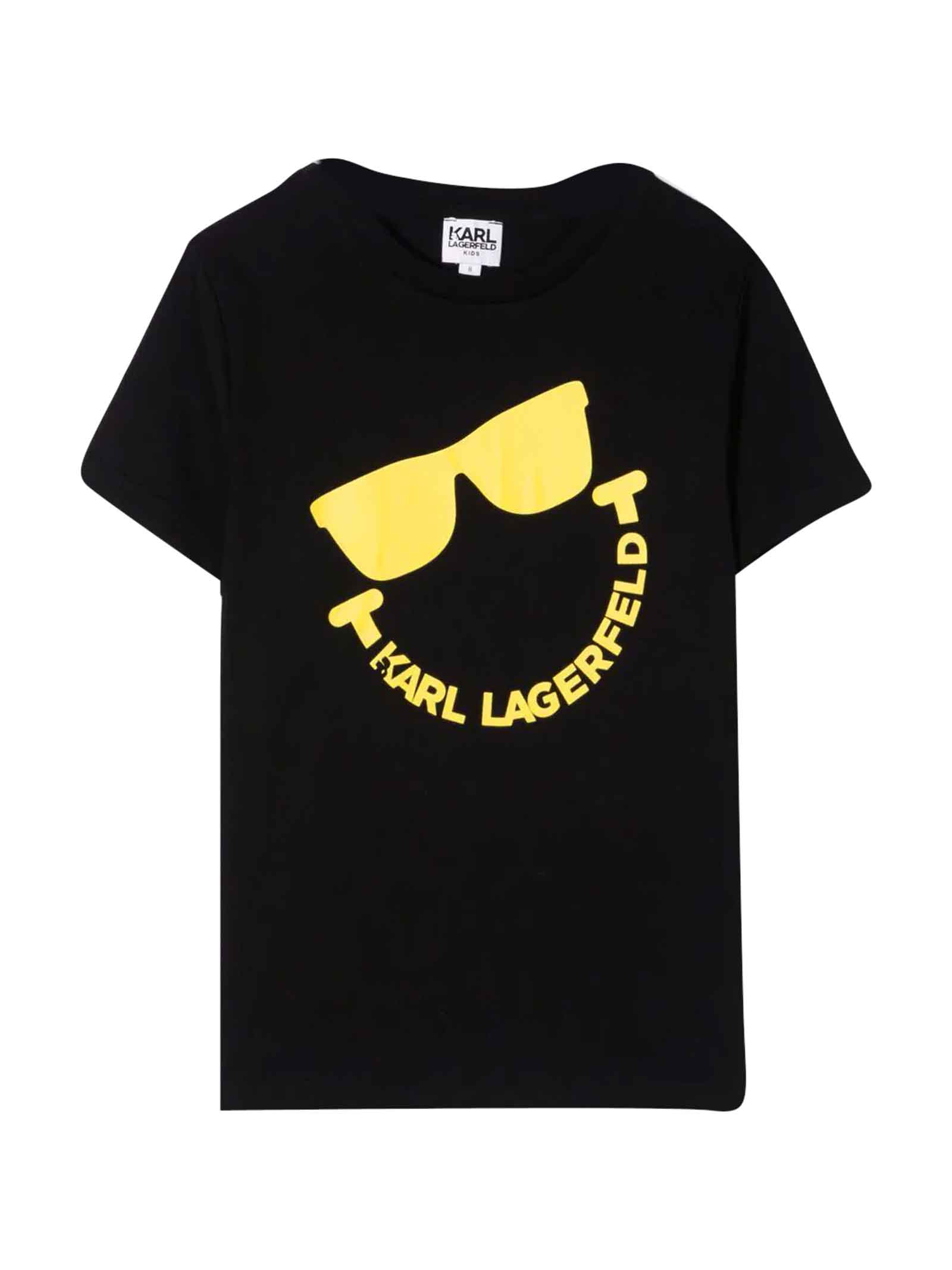 Karl Lagerfeld Kids Black T-shirt Teen Boy