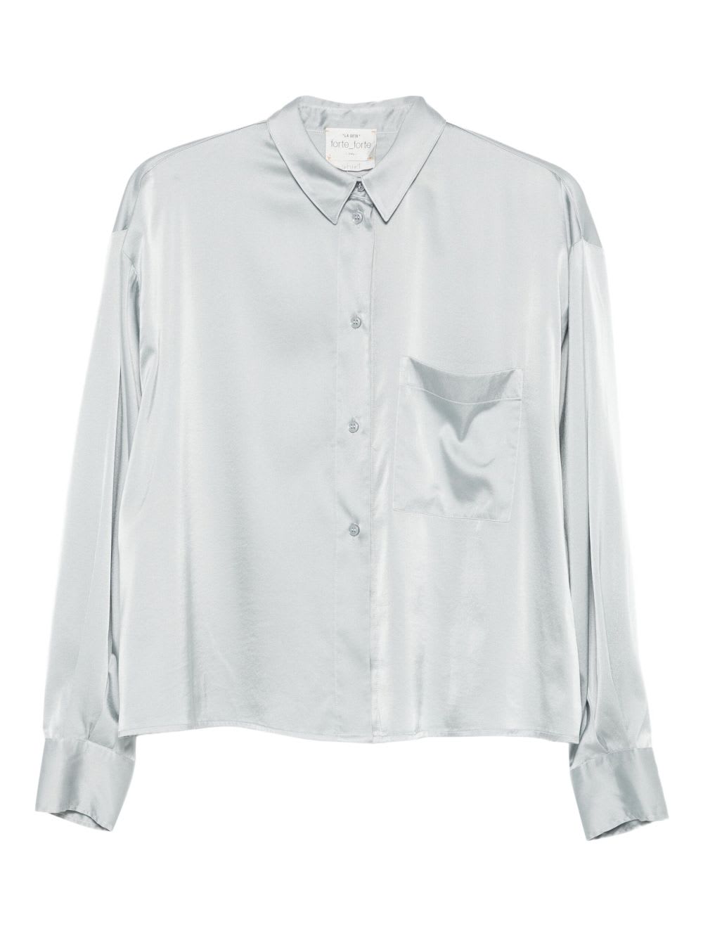 Forte Forte Silk Shirt In Gray