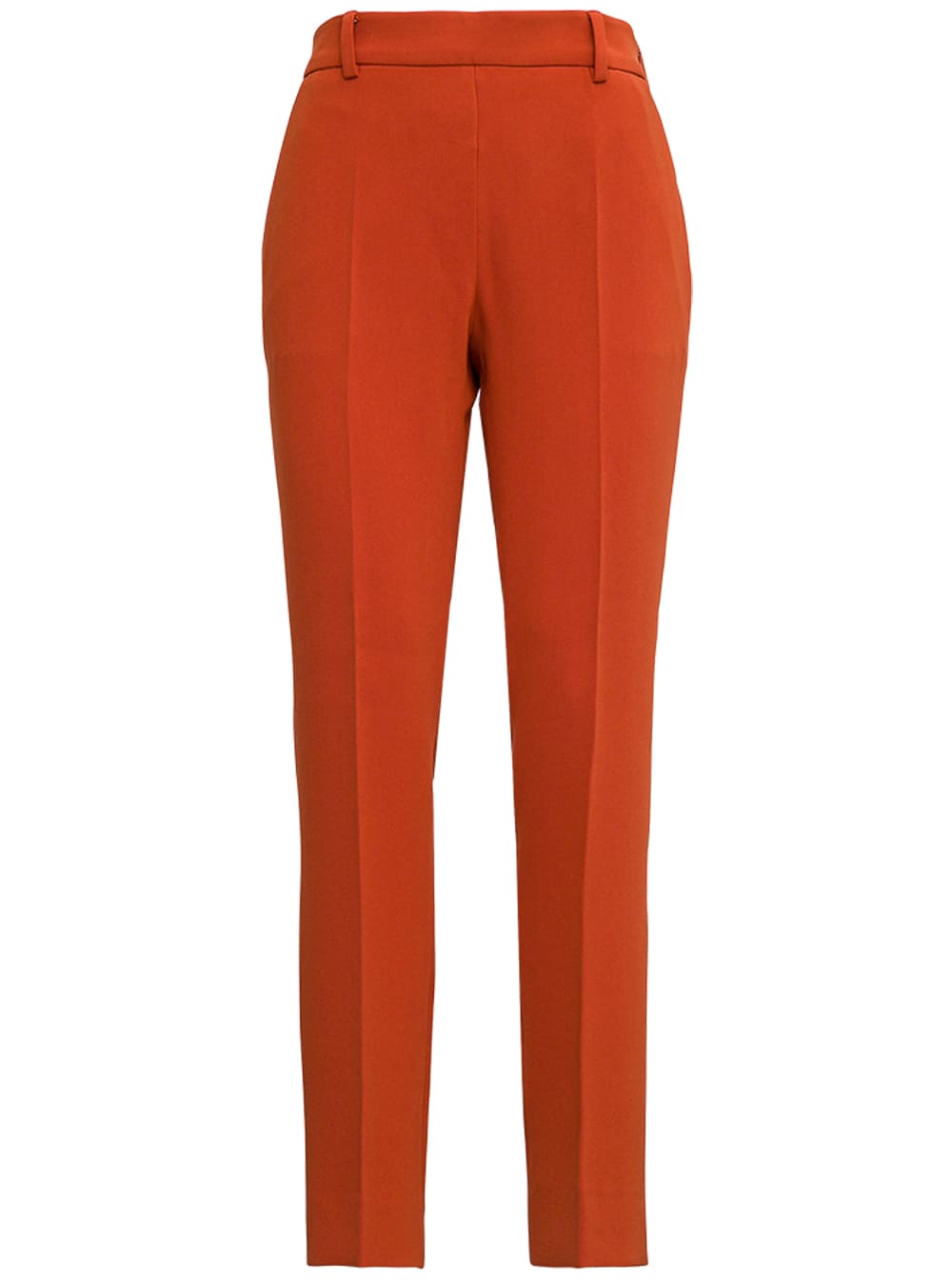 Alberto Biani Orange Cady Pants With Drawstring