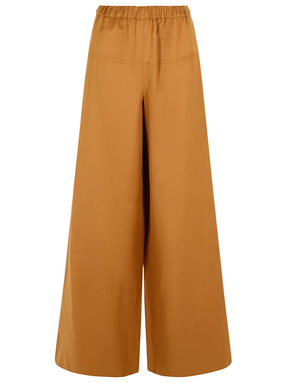 Max Mara Wide Linen And Silk Trousers