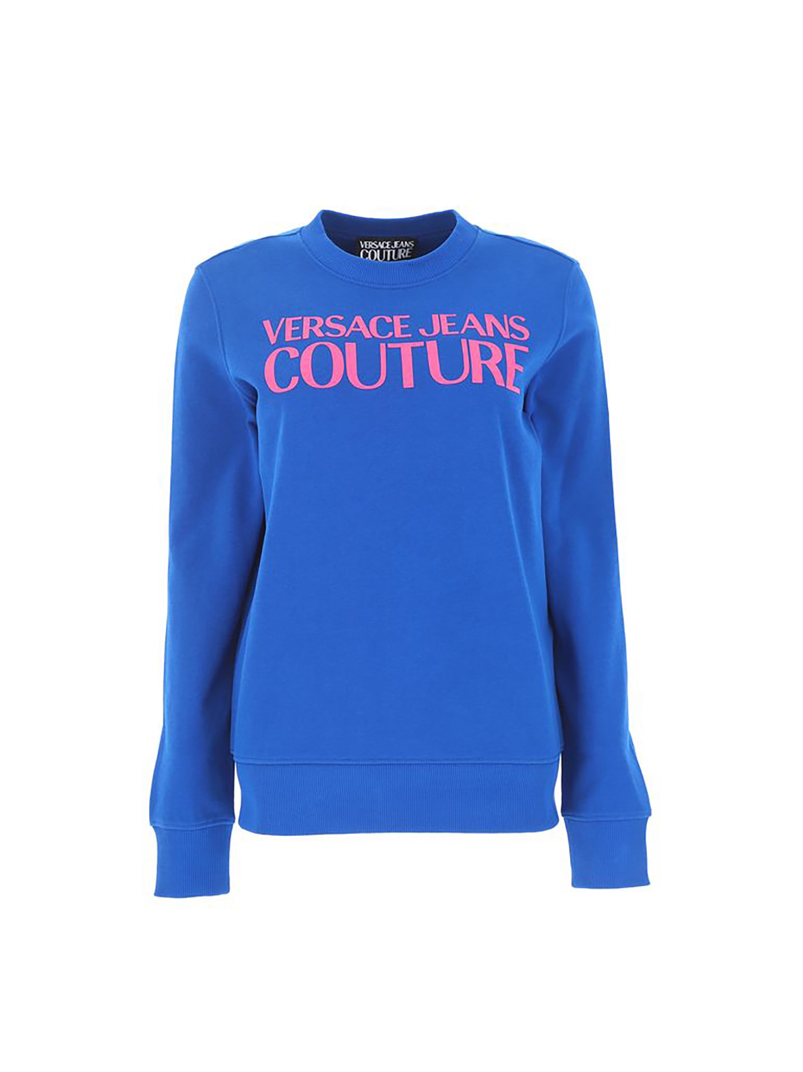 Versace Jeans Couture Organic Cotton Sweatshirt with rubber logo