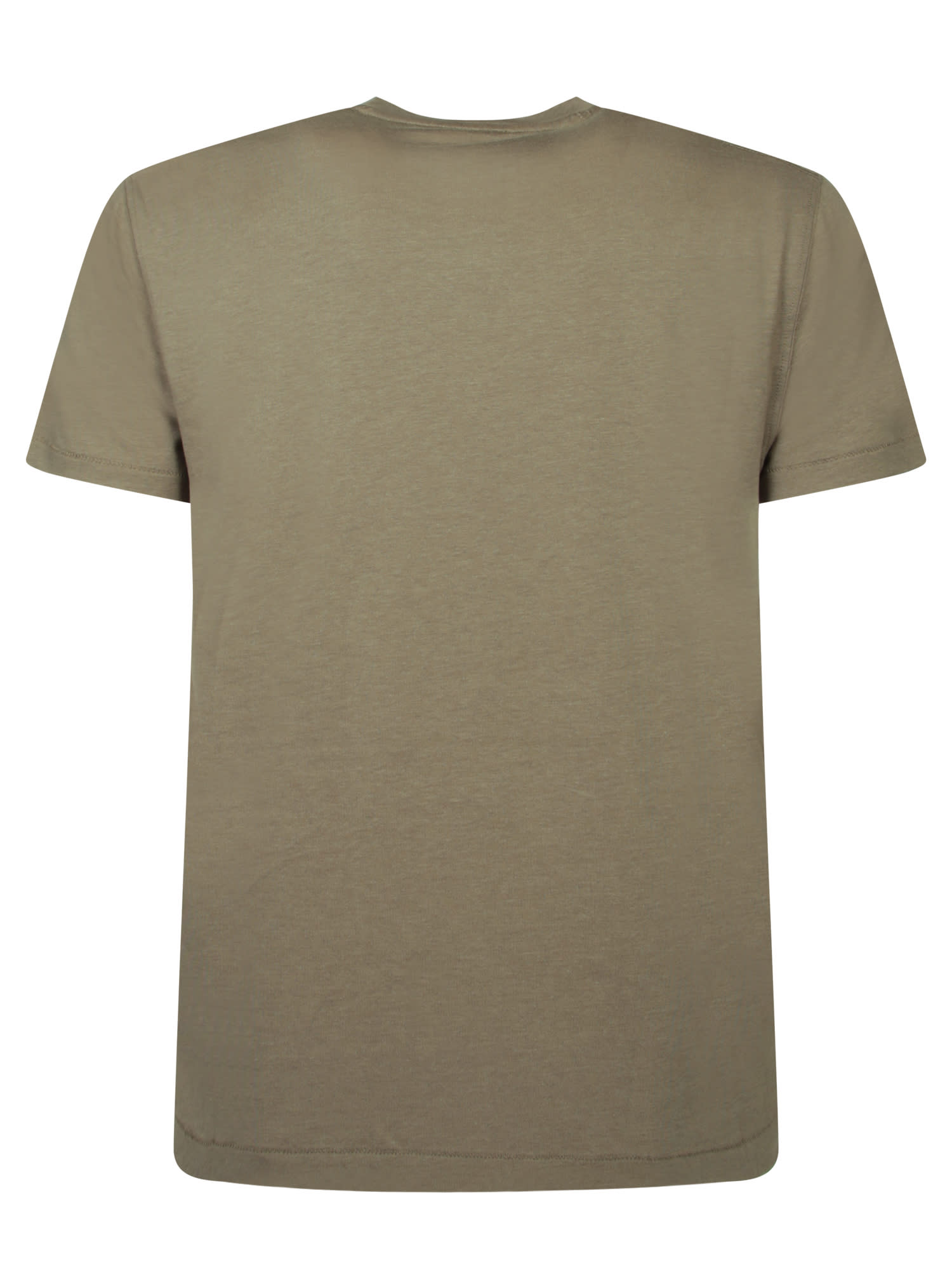 Shop Tom Ford Taupe Lyocell And Cotton T-shirt In Beige