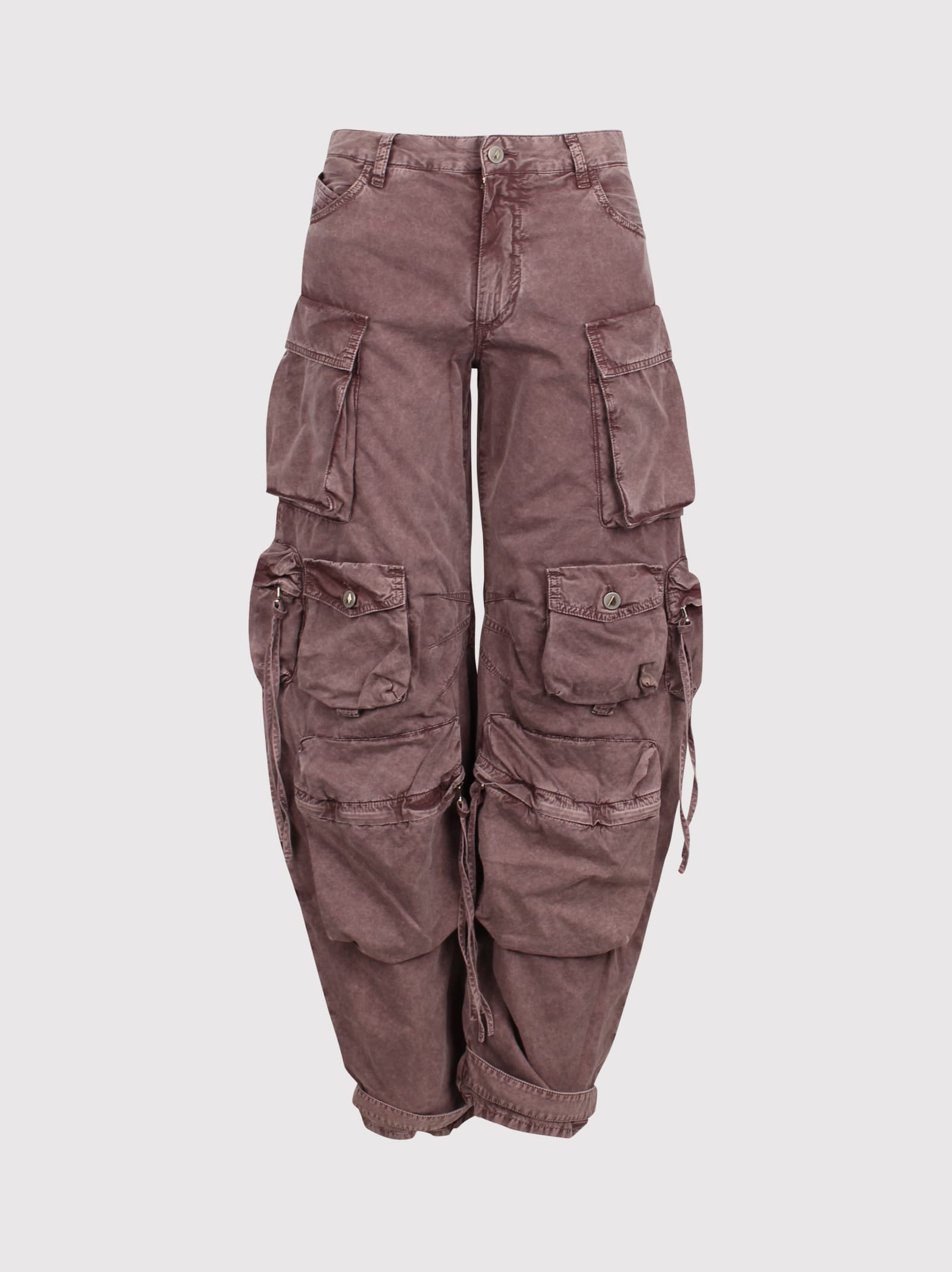 Mauve Washed Fern Long Trousers