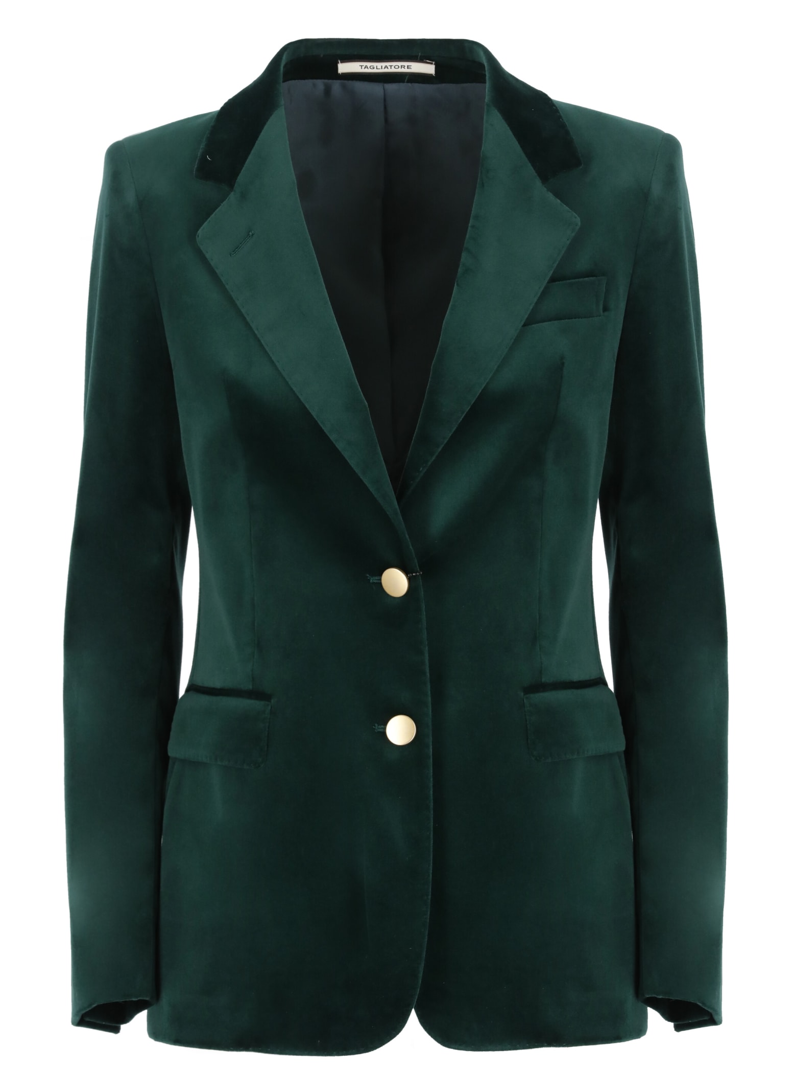 Shop Tagliatore Parigi Blazer In Green