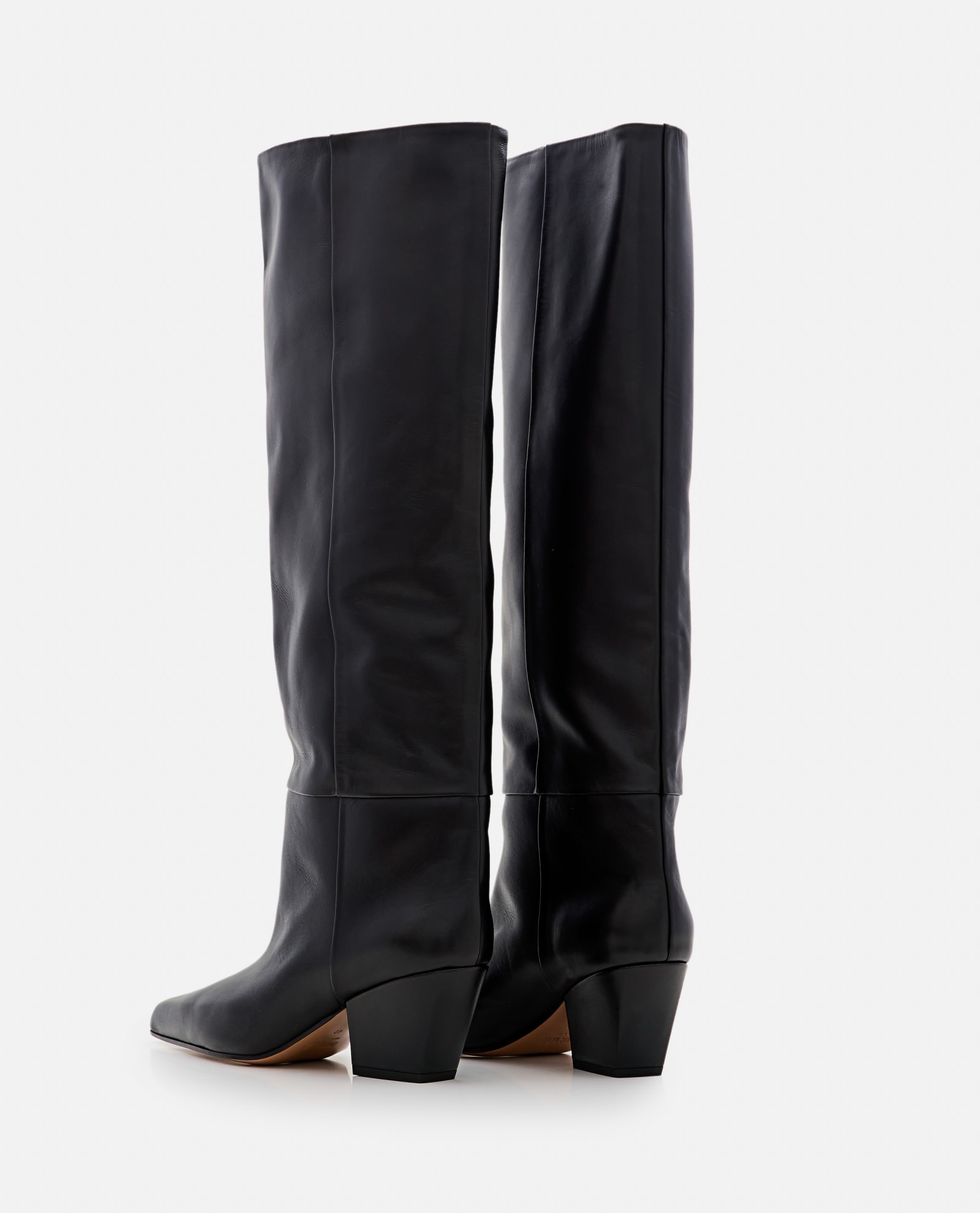 Shop Paris Texas Jane Leather Boots In Black