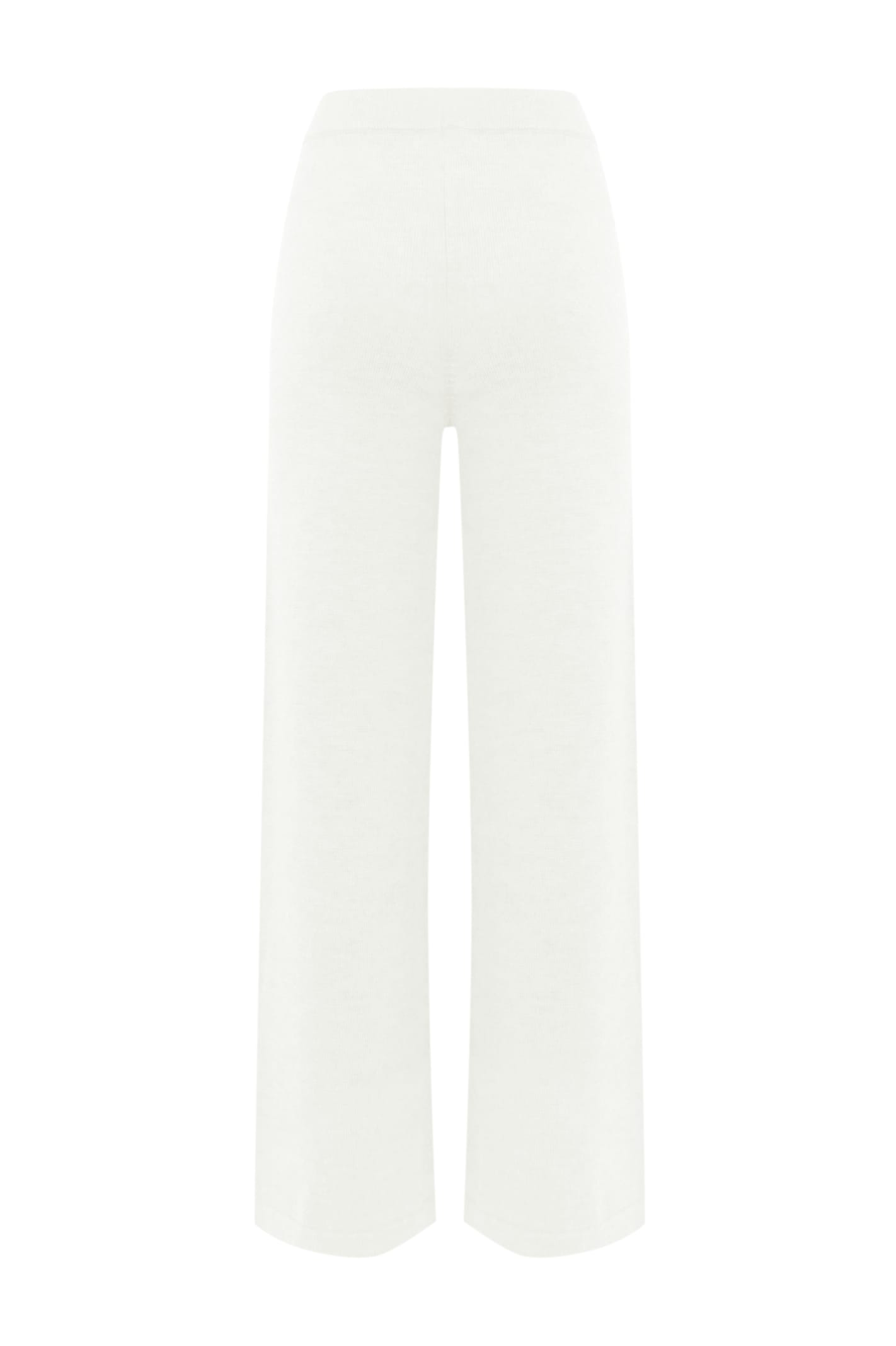 Max Mara Garibo Linen Trousers In Bianco
