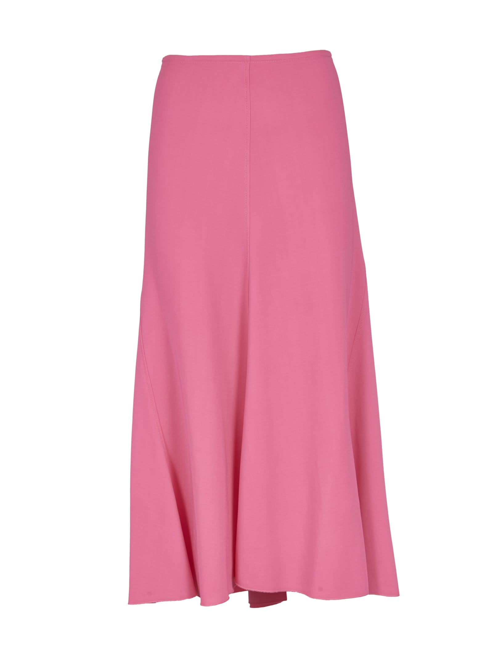 Forte Forte Rear Zip Midi Skirt In Boreal Pink | ModeSens