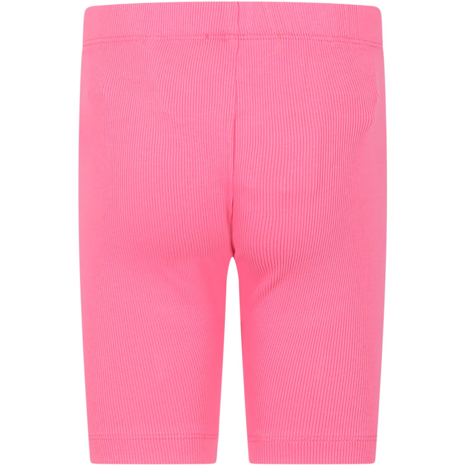 Shop Off-white Fuchsia Shorts For Girl With Logo