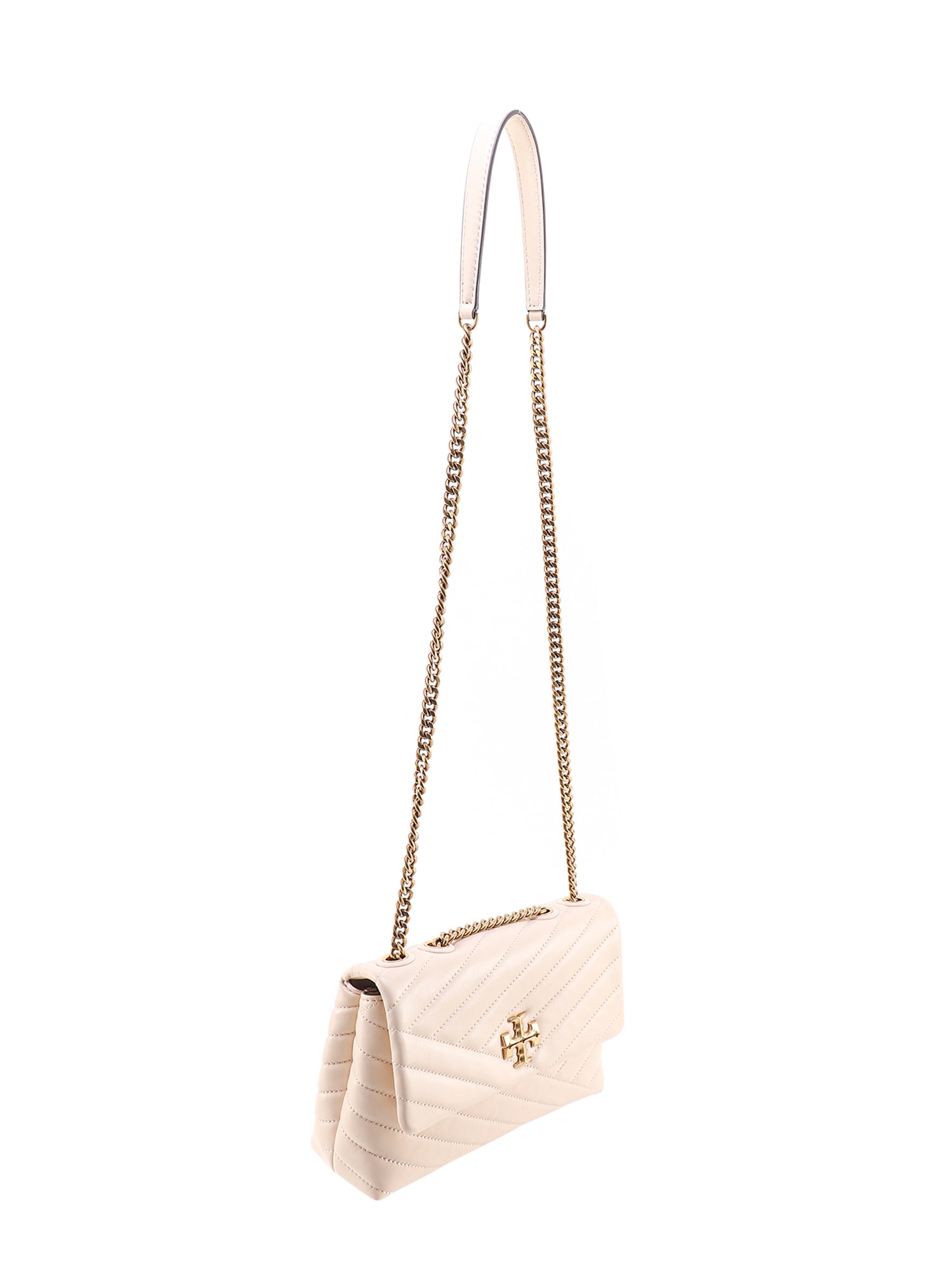 Shop Tory Burch Kira Shoulder Bag In New Cream