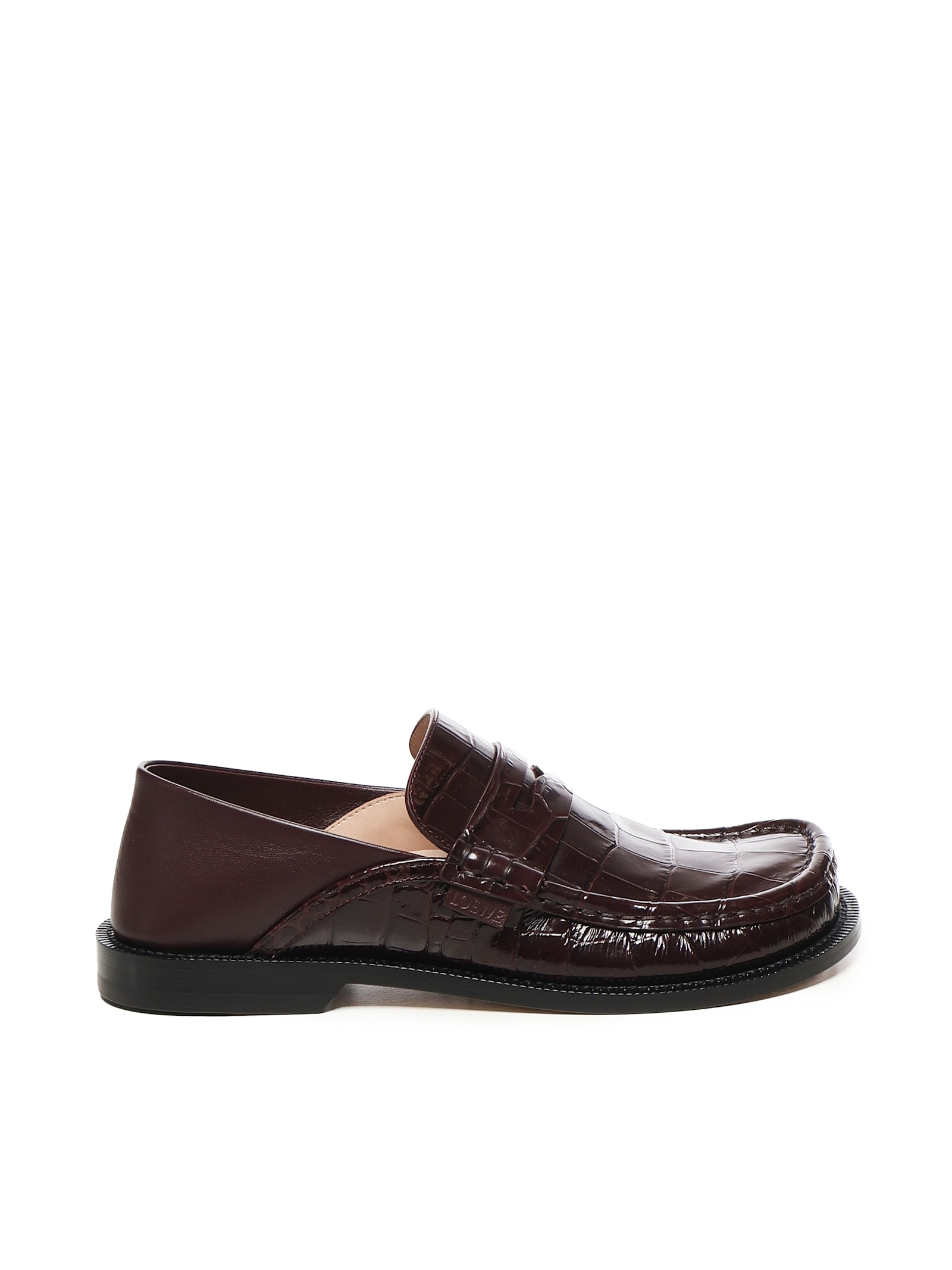 Burgundy Leather Campo Loafers