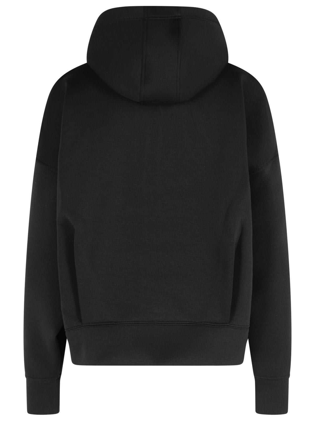 Adidas By Stella Mccartney Scuba Black Polyester Blend Sweatshirt In Black
