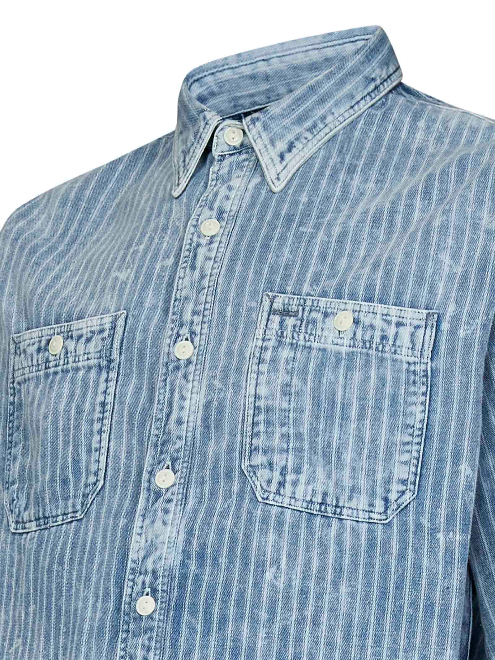 Shop Ralph Lauren N Rrl Shirt In Blue