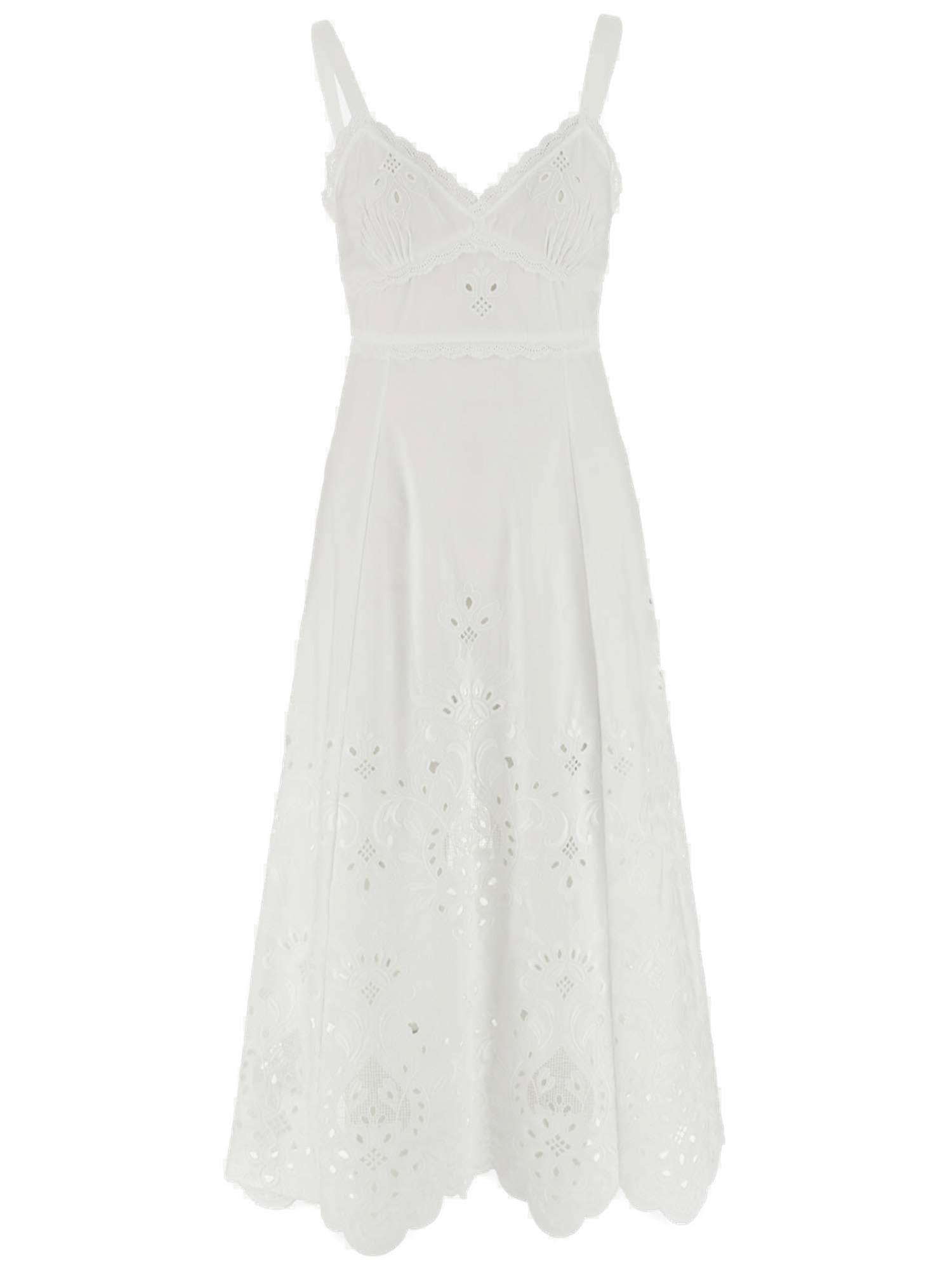 Dolce & Gabbana Cut Out Embroidered Dress