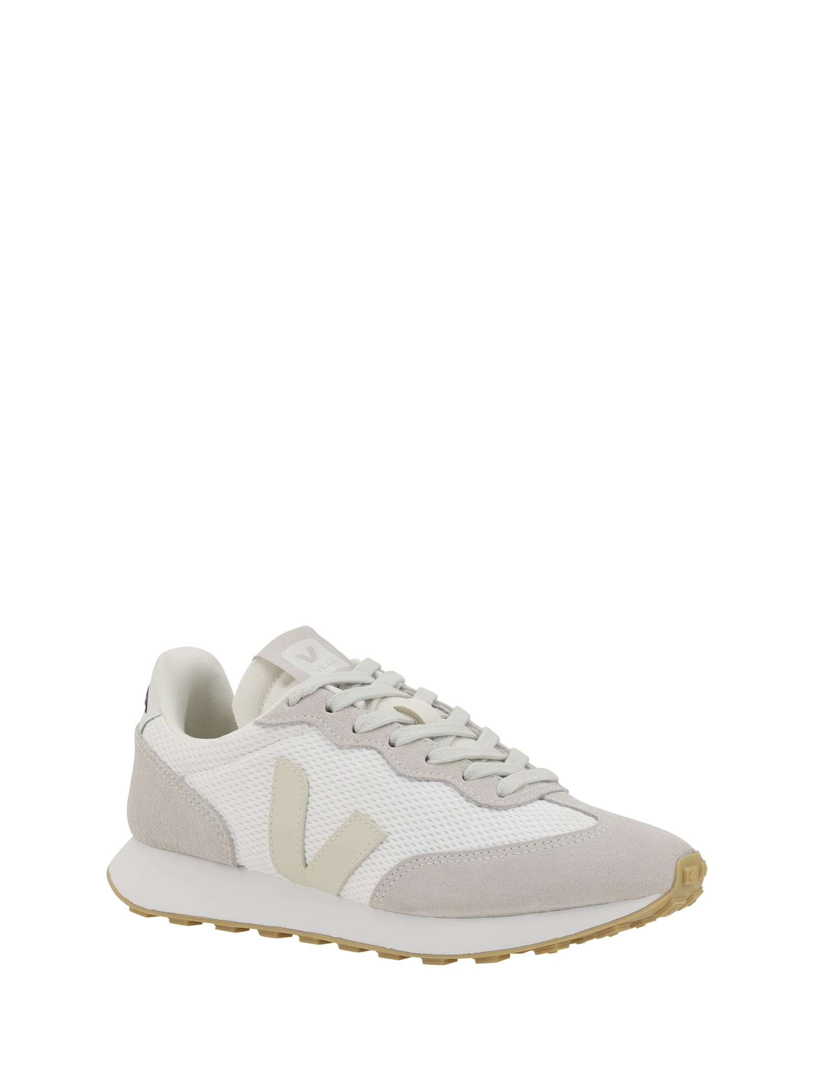 Veja Rio Branco Suede-paneled Mesh Trainers In Neutral
