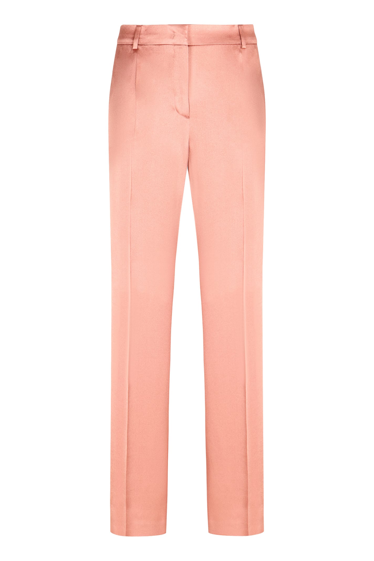 Shop Alberta Ferretti Satin Trousers In Pink