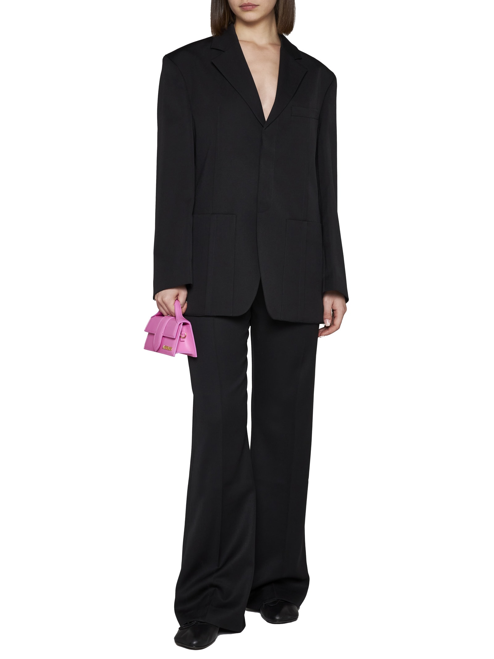 Jacquemus La Veste Dhomme Virgin Wool Blazer In Black
