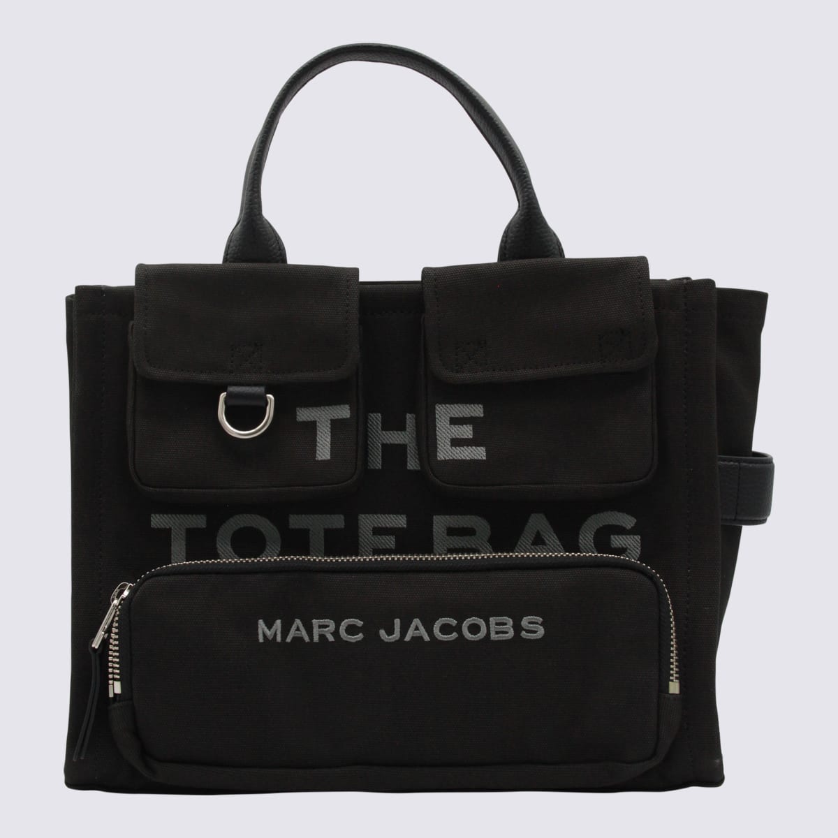 Marc Jacobs Black Cotton The Medium Tote In Black