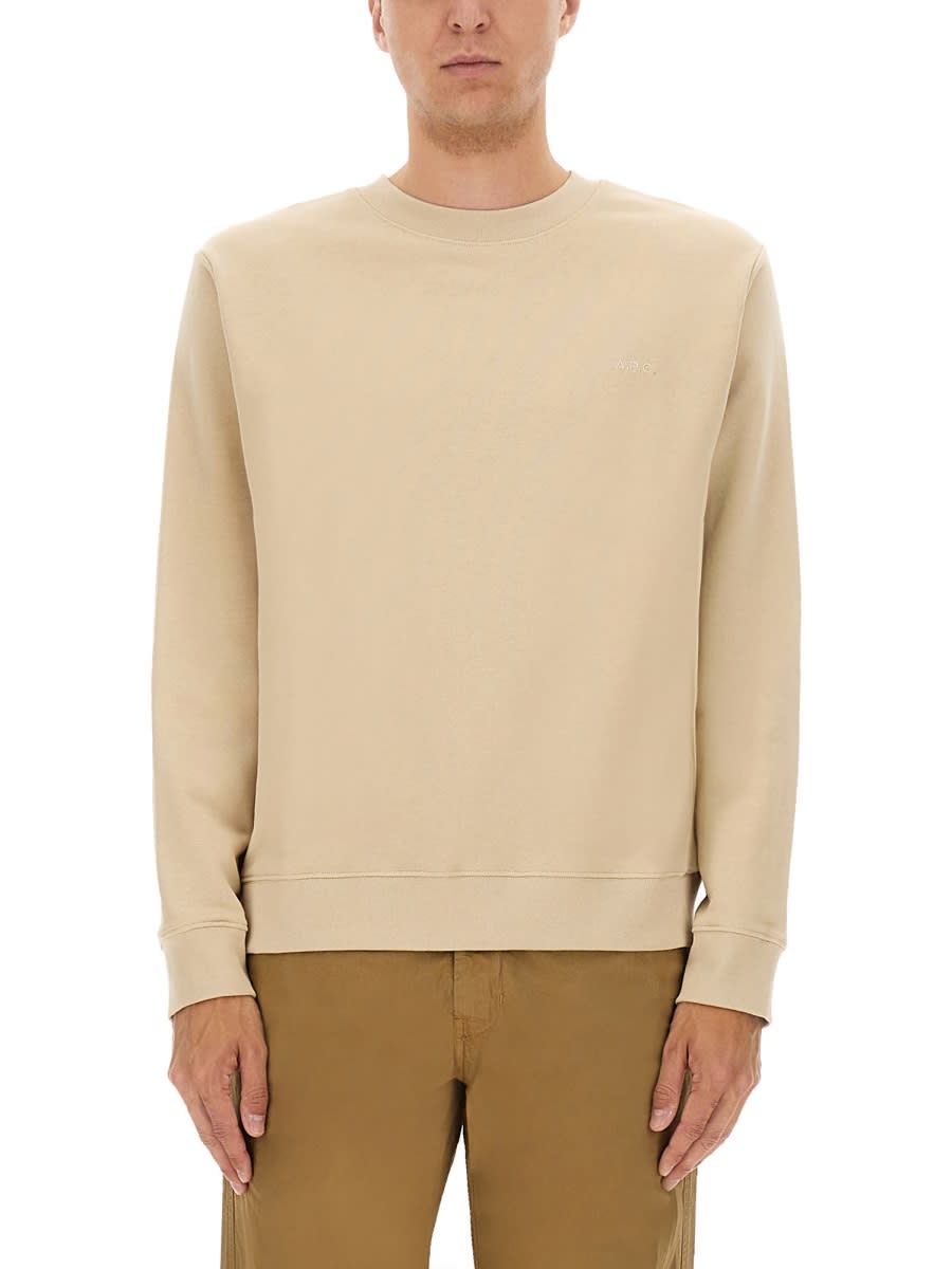 Apc Timeless Crewneck Sweater With Ribbed Details