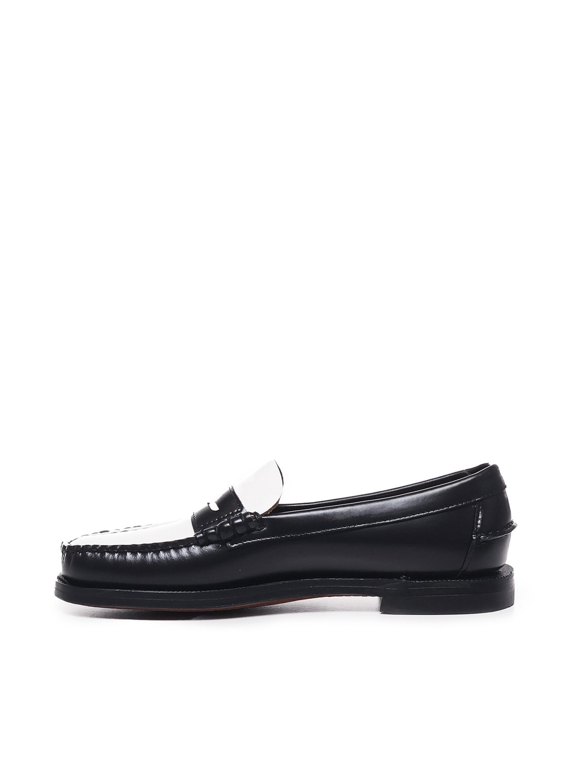 Shop Sebago Classic Dan Loafers In Soft Leather In Black