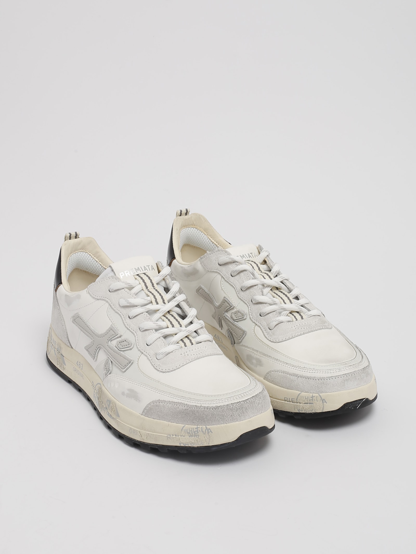 Shop Premiata Sneakers Sneaker In Bianco