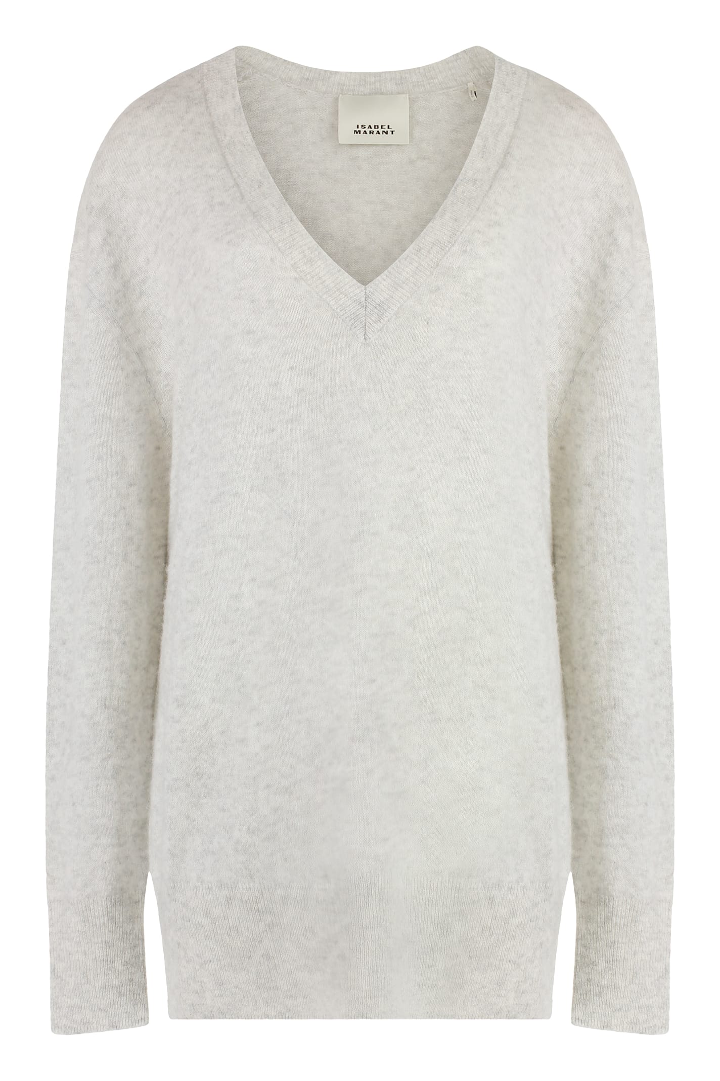 Shop Isabel Marant Larana Cashmere Blend Pullover In Grey