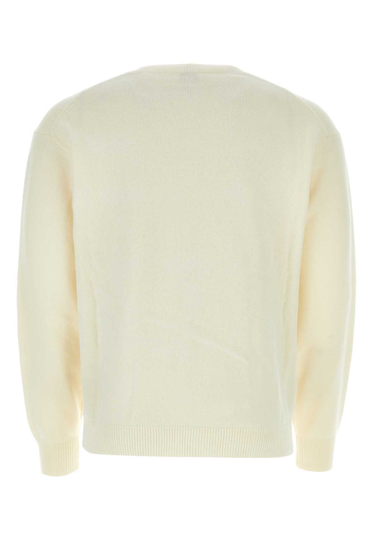 Shop Kenzo Ivory Wool Sweater In Offwhite