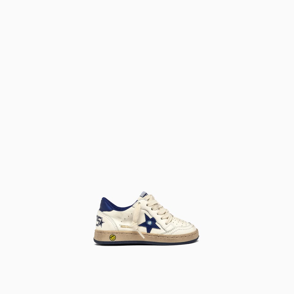 Golden Goose White Blue Ballstar Sneakers