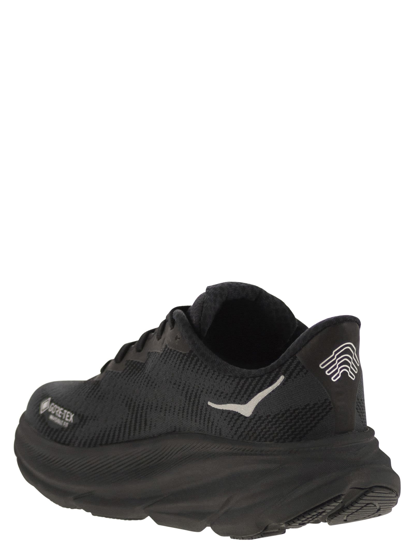 Shop Hoka Clifton 9 - Breathable Sports Shoev In Black