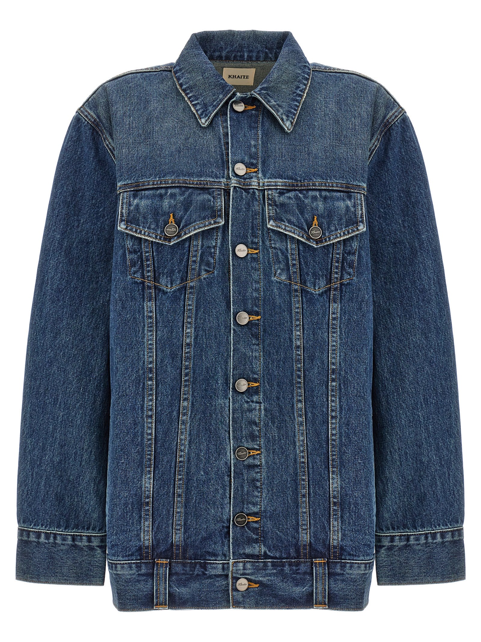 Shop Khaite Ross Jacket In Blue