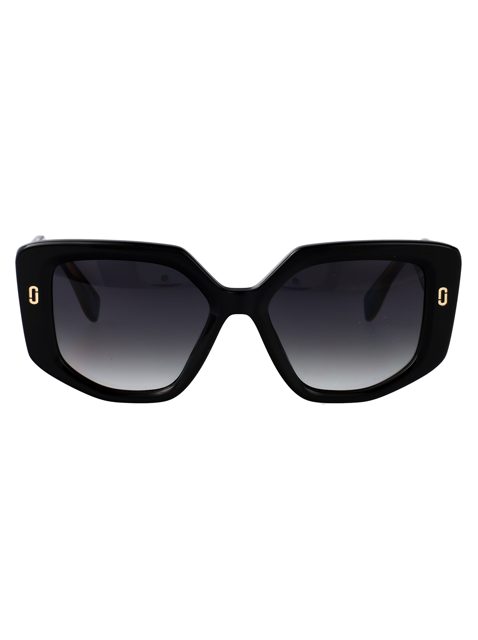 Marc Jacobs Black Acetate Sunglasses In Black