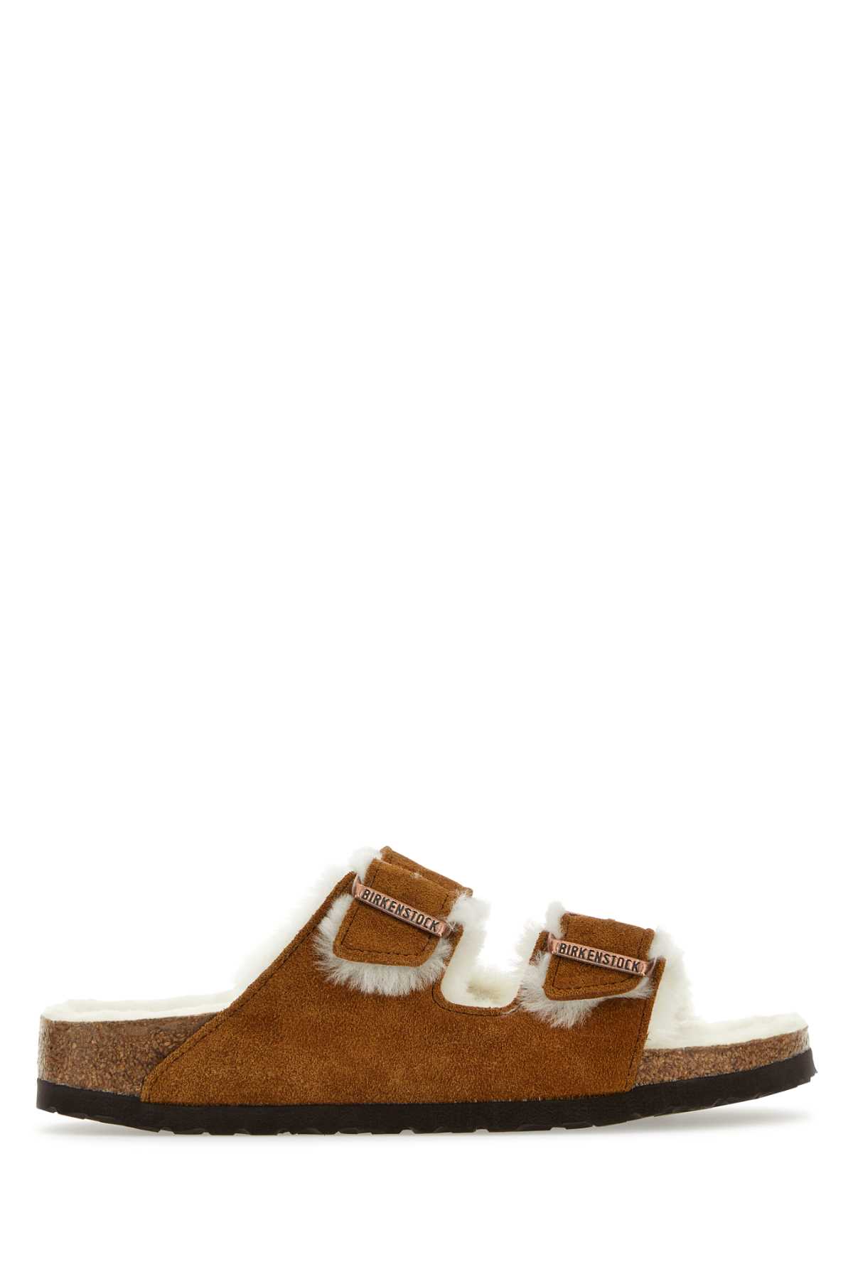 Biscuit Suede Arizona Shearling Slippers
