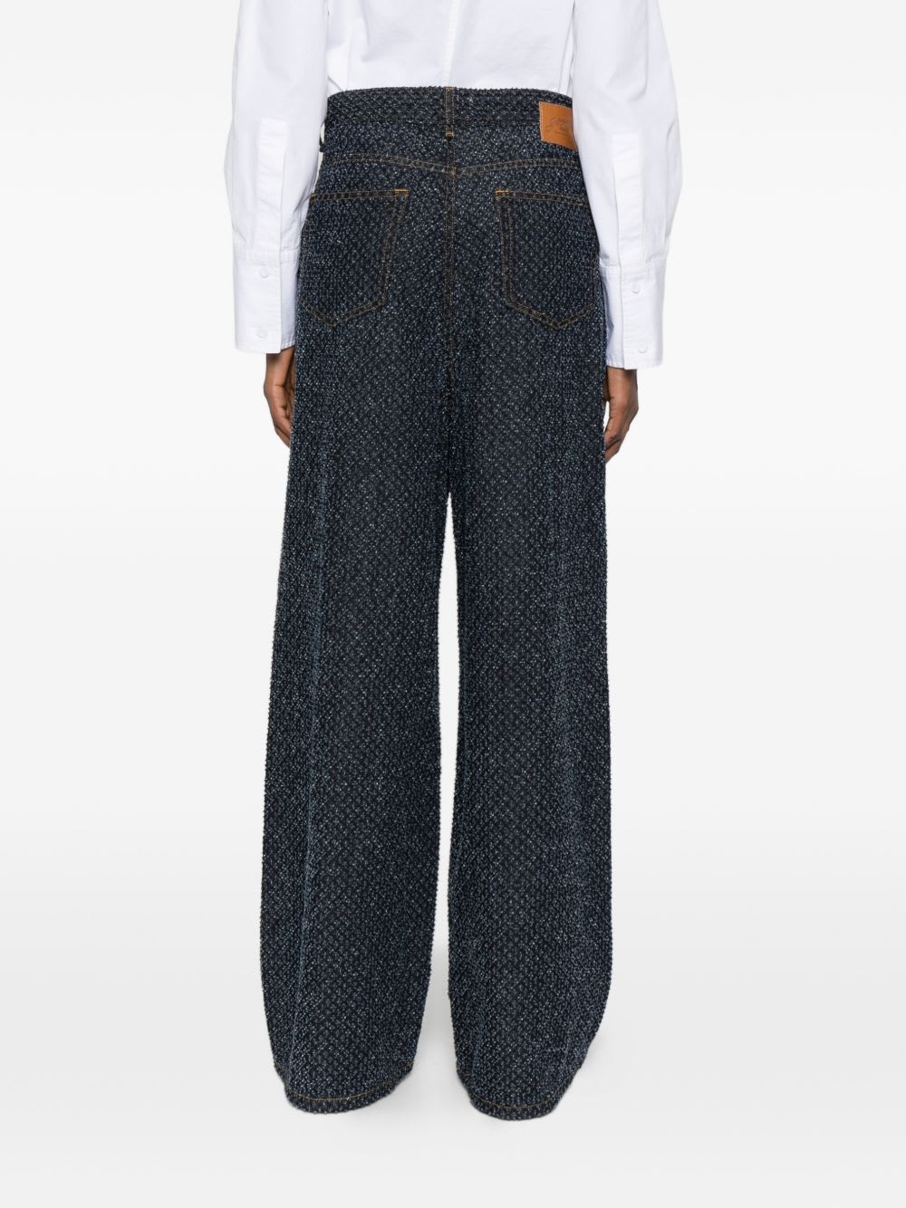 Ganni Baggy Denim Jeans In Black