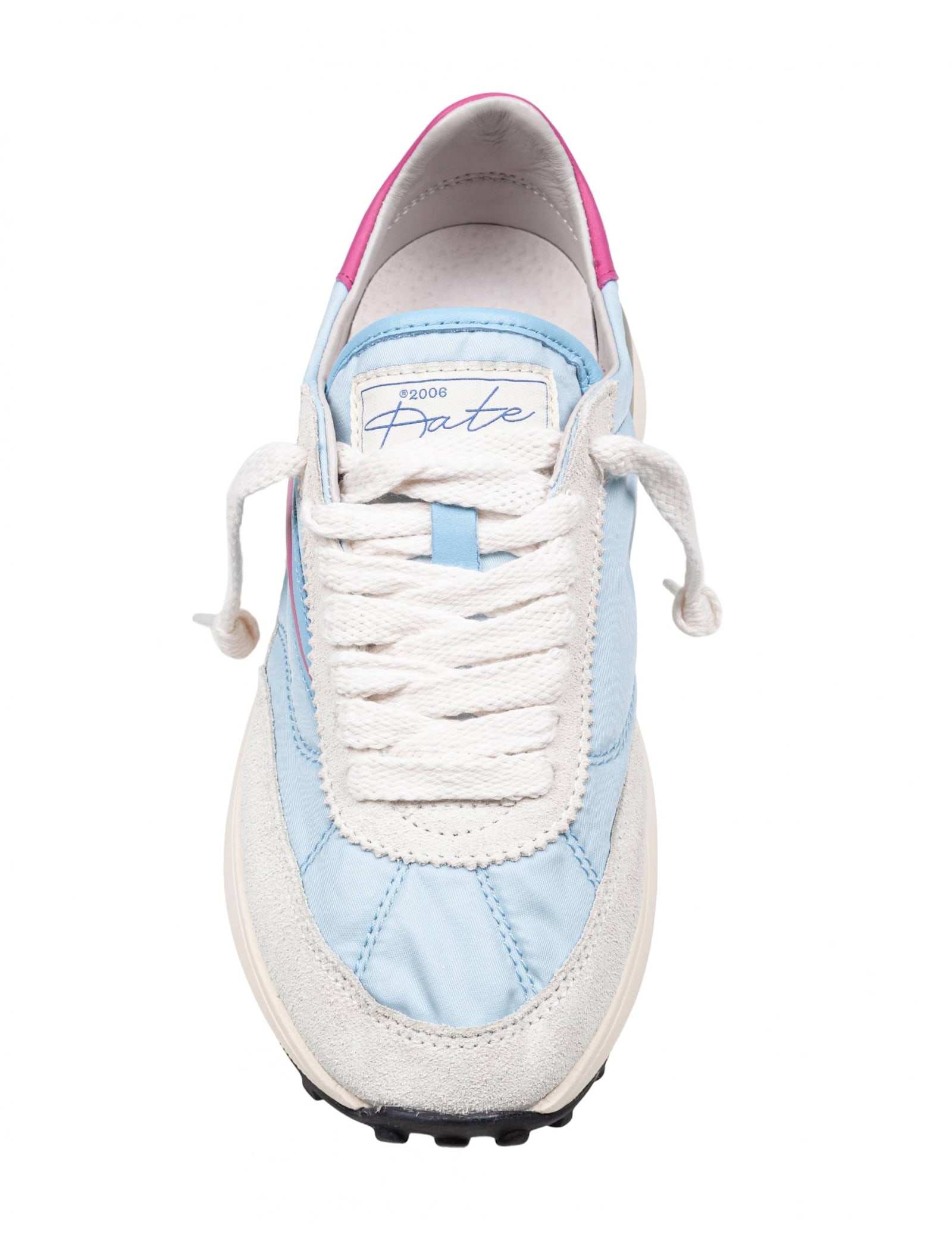 Date D.a.t.e Athleta Nylon And Suede Sneakers In Multicolor
