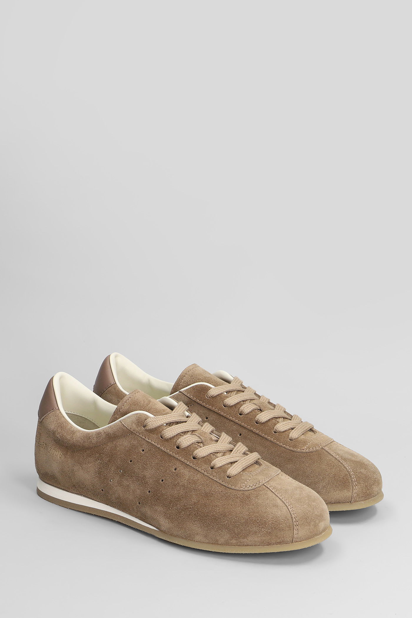 Common Projects Driving Shoe Sneakers In Taupe Suede In Brown